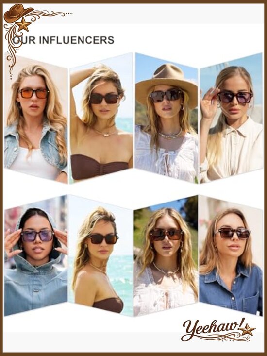 Big Trendy Square Polarized Sunglasses Chunky Rectangle Shades main image 5